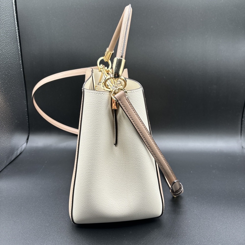 Kate Spade Leather Phoebe Top Handle Satchel Handbag Toasted Hazelnut Crossbody - Picture 6 of 15